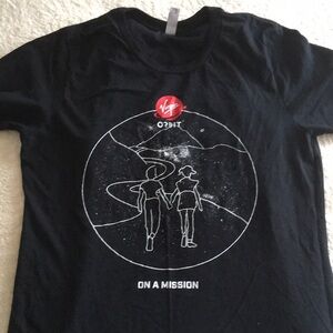 NWOT  Graphic Crewneck T‑Shirt - On A Mission BY Virgin Orbit